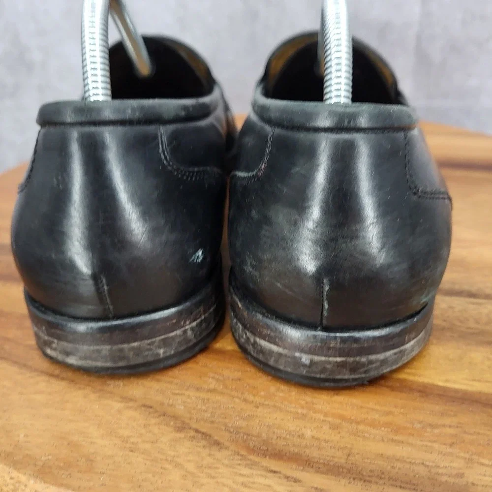 Cole Haan Penny Loafers Mens 11.5 Black Leather Slip‎ On Shoes C02507